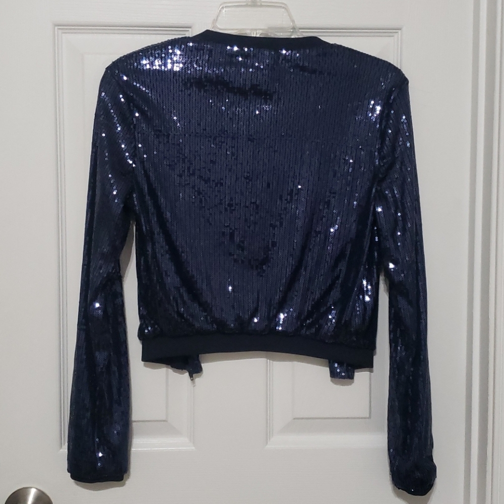 Blue Sequence Jacket - image 2